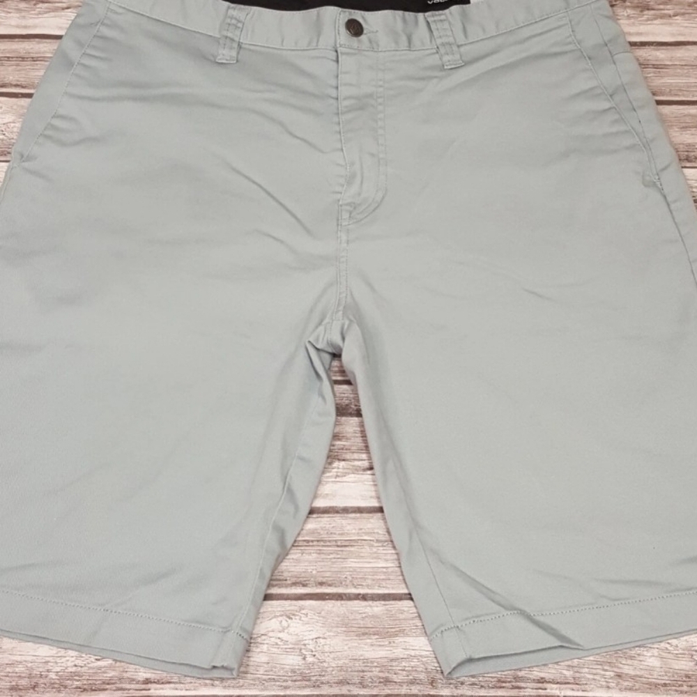 VOLCOM Men's VMonty Stretch Shorts Seafoam Blue Size 38, MSRP $50